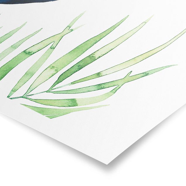 Panoramic poster flowers - Exotic Foliage - Palme