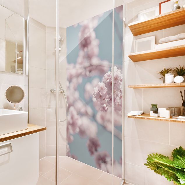 Shower wall cladding - Cherry Blossom Party