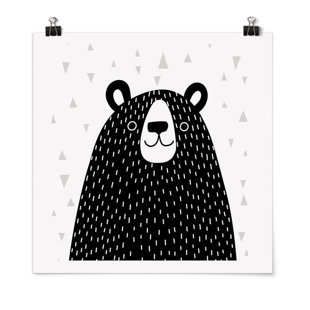 Poster - Zoo With Patterns - Bear