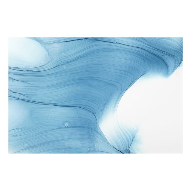 Splashback - Mottled Mid-Blue - Landscape format 3:2