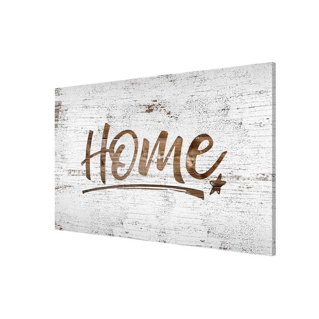Magnetic memo board - Home Shabby Wood Look