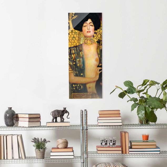Glasbild - Gustav Klimt - Judith I - Panel