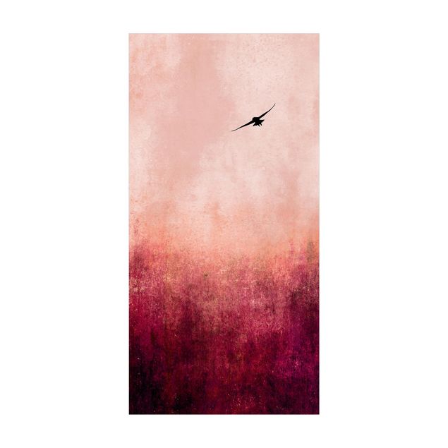 red area rugs Bird In Sunset