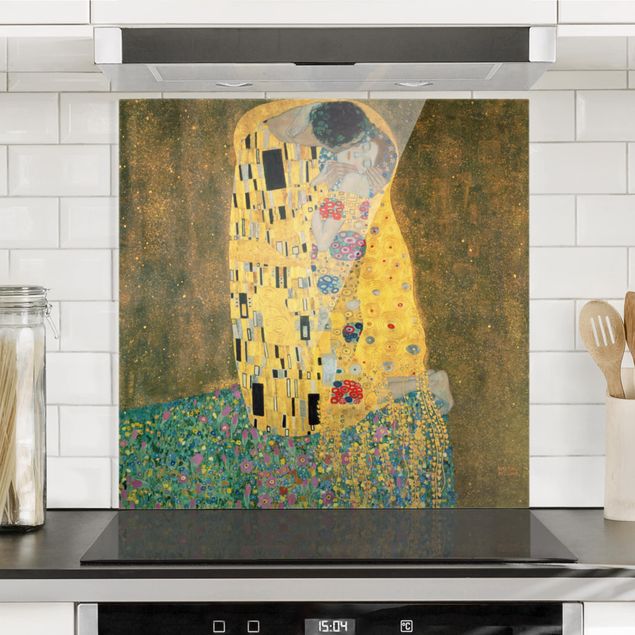 Glass splashback art print Gustav Klimt - The Kiss