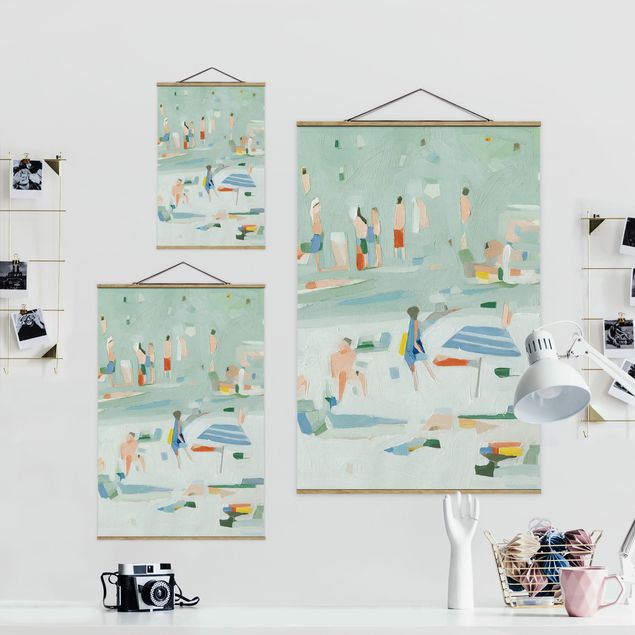 Fabric print with poster hangers - Summer Confetti II