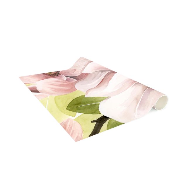 contemporary rugs Magnolia Blushing I