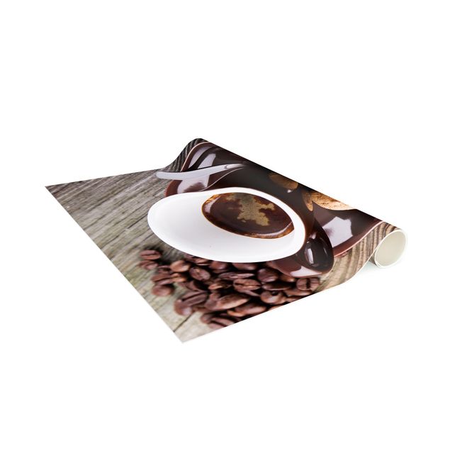 brown area rugs Coffee Mugs With Coffee Beans