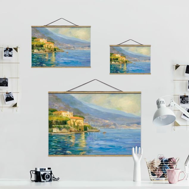 Fabric print with poster hangers - Scenic Italy IV