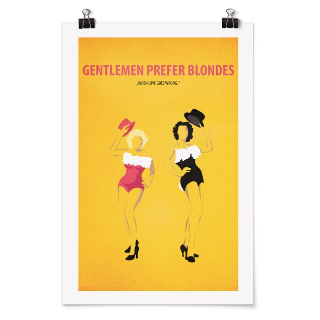 Poster - Film Poster Gentlemen Prefer Blondes