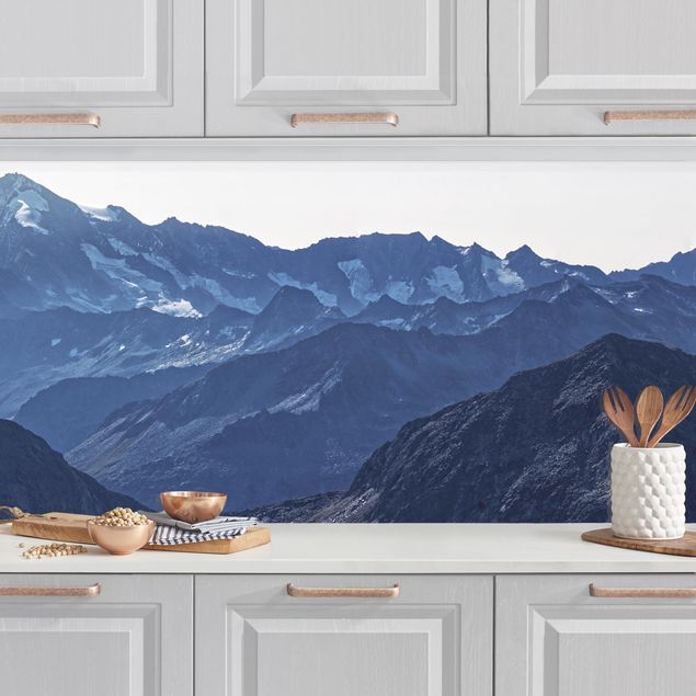 Kitchen splashback landscape Panoramic View Of Blue Mountains