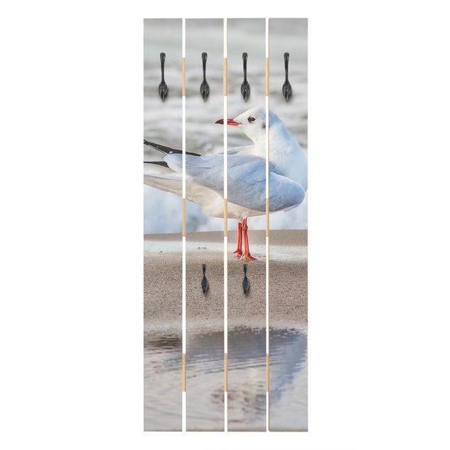 Coat rack - Seagull On The Beach In Front Of The Sea