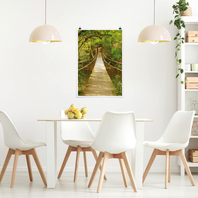 Poster nature & landscape - Jungle Bridge