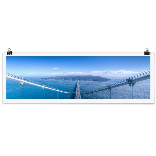 Panoramic poster architecture & skyline - Bridge To The Island