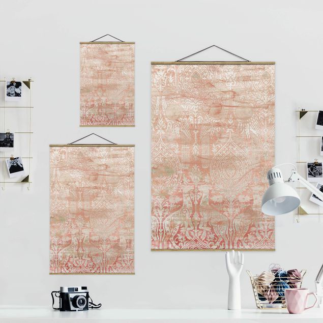 Fabric print with poster hangers - Ornament Structure Ill