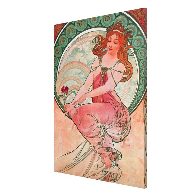 Magnetic memo board - Alfons Mucha - Four Arts - Painting