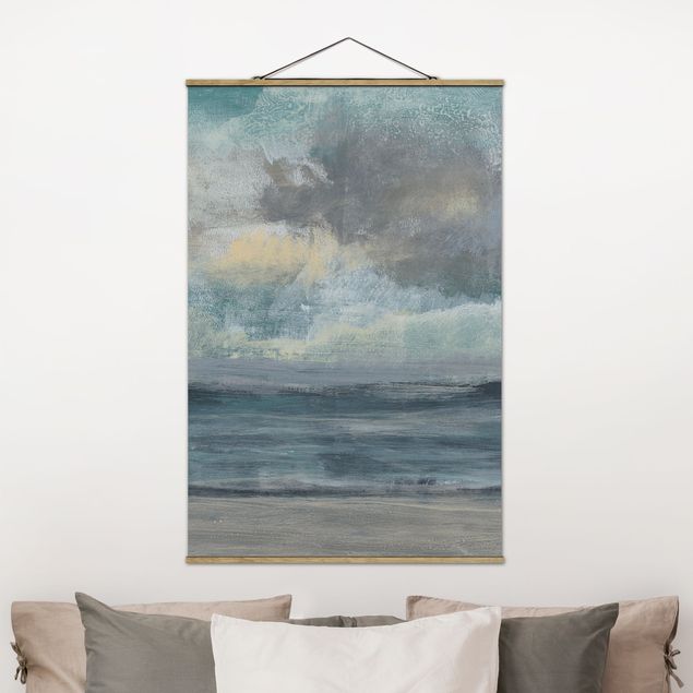 Fabric print with poster hangers - Beach Entrance I