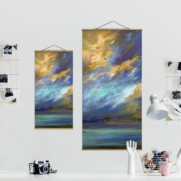 Fabric print with poster hangers - Heaven And Coast