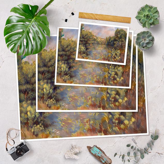 Poster - Auguste Renoir - Lakeside Landscape