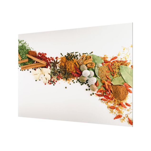 Glass Splashback - Spices And Dried Herbs - Landscape 3:4