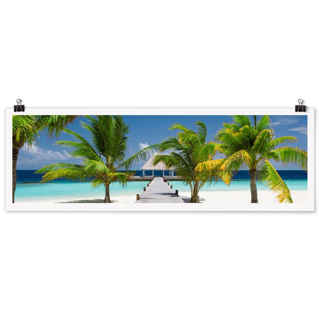 Panoramic poster beach - Catwalk To Paradise