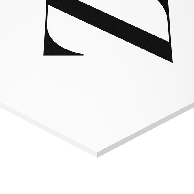 Forex hexagon - Serif Letter Z White
