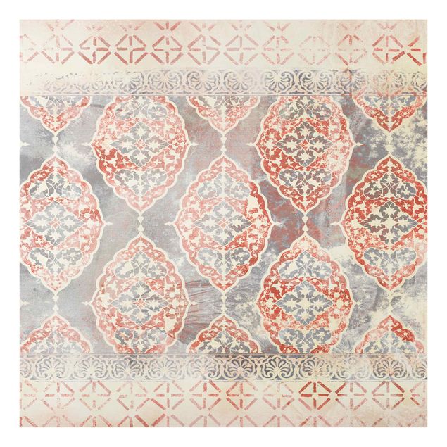 Splashback - Persian Vintage Pattern In Indigo III - Square 1:1