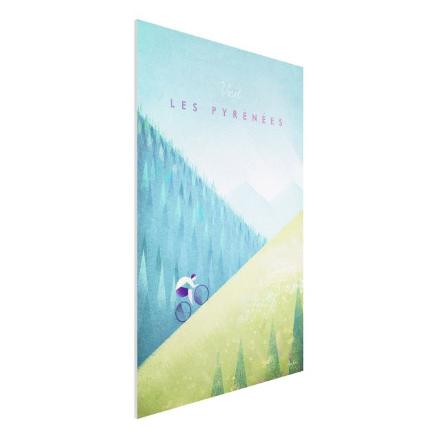 Print on forex - Travel Poster - The Pyrenees