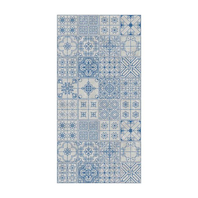 modern area rugs Tile Pattern Coimbra Blue