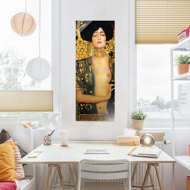 Glas Magnettafel Gustav Klimt - Judith I