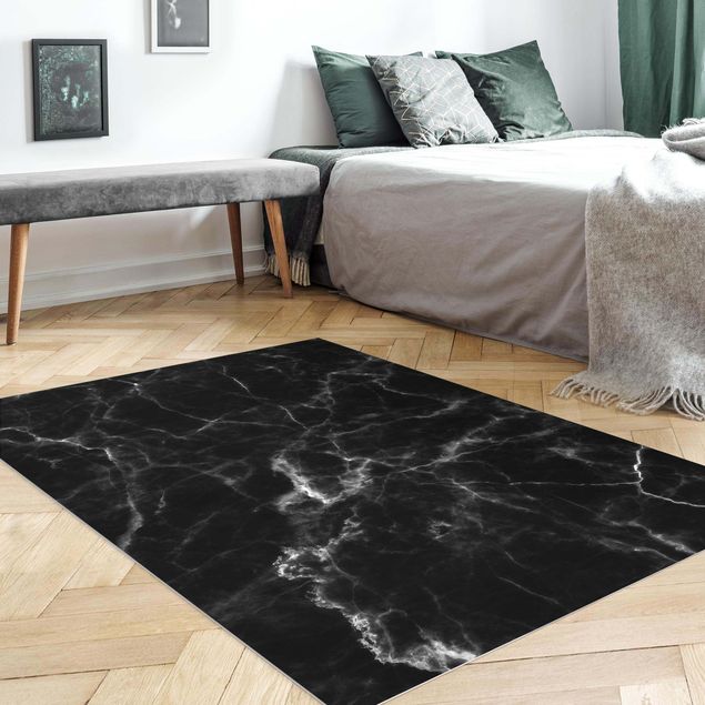 3d area rugs Nero Carrara