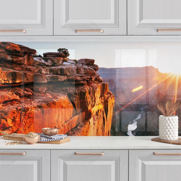 Splashback architecture and skylines Sun In Grand Canyon