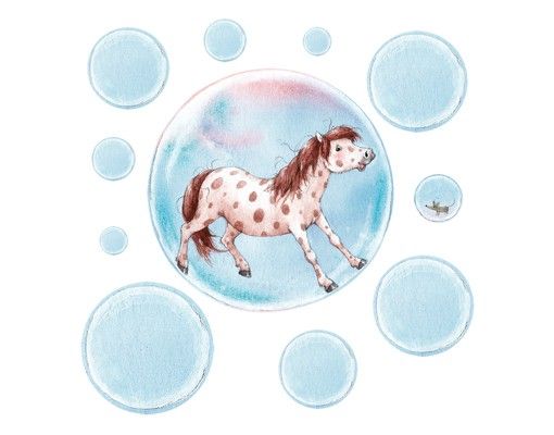 Animal print wall stickers Bubble Pony