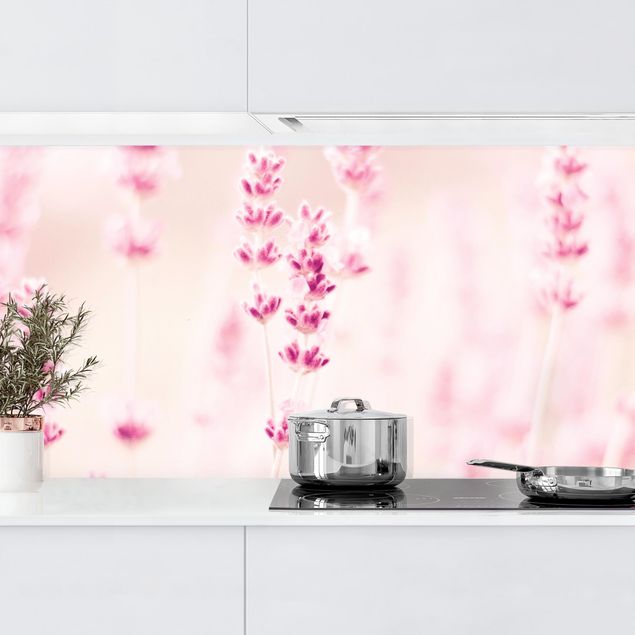 Kitchen splashback flower Pale Pink Lavender