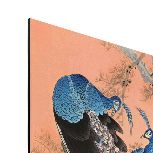Print on aluminium - Vintage Illustration Asian Peacock L