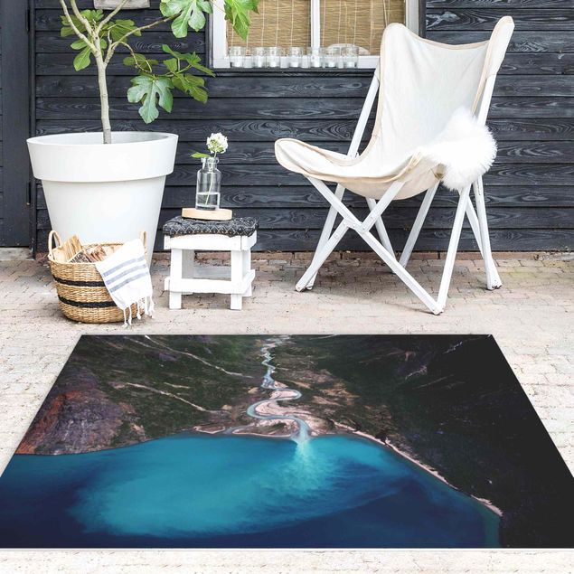 outdoor patio rugs River In Greenland