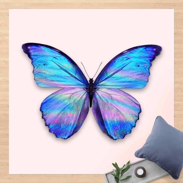 balcony mat Holographic Butterfly