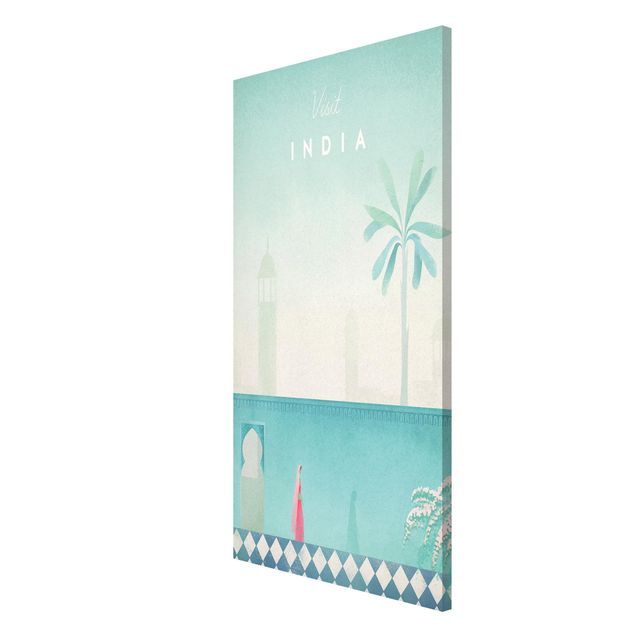 Magnetic memo board - Travel Poster - India