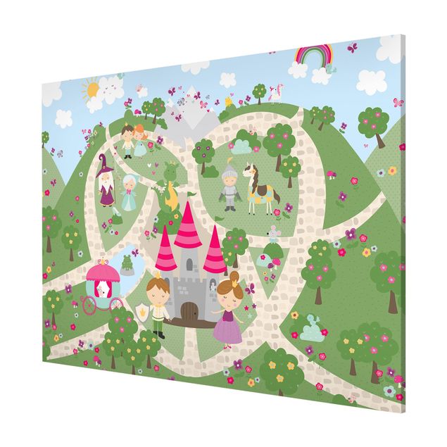 Magnetic memo board - Playoom Mat Wonderland - The Path To The Castle