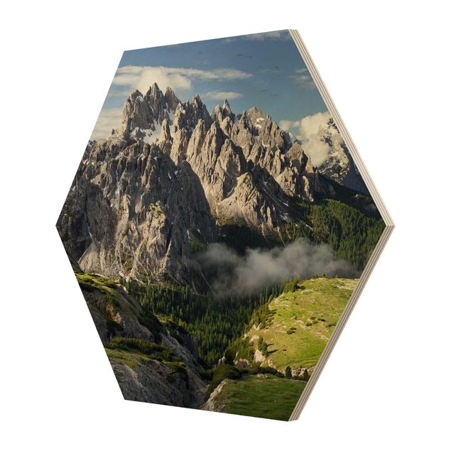 Wooden hexagon - Italian Alps