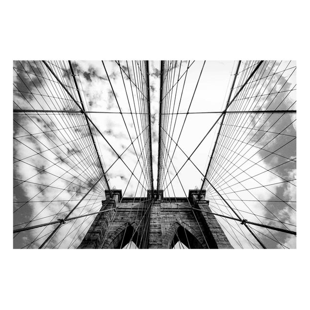 Magnetic memo board - Brooklyn Bridge In Perspective