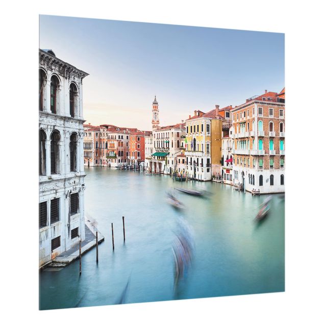 Glass Splashback - Grand Canal View From The Rialto Bridge Venice - Square 1:1