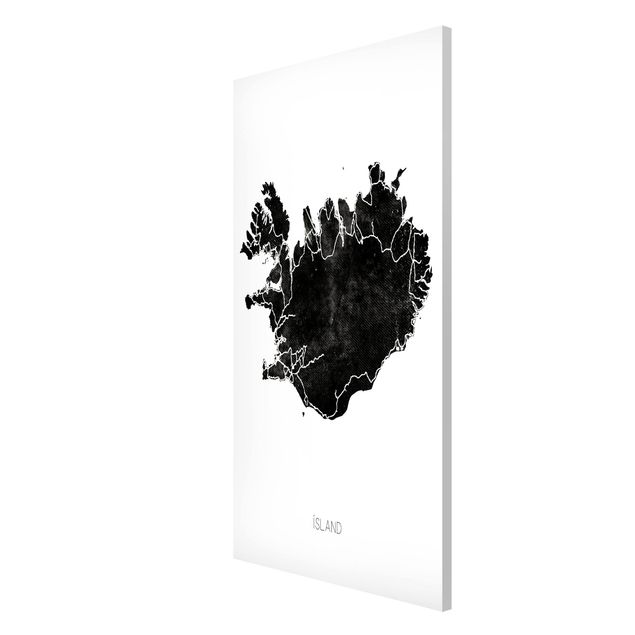 Magnetic memo board - Black Iceland