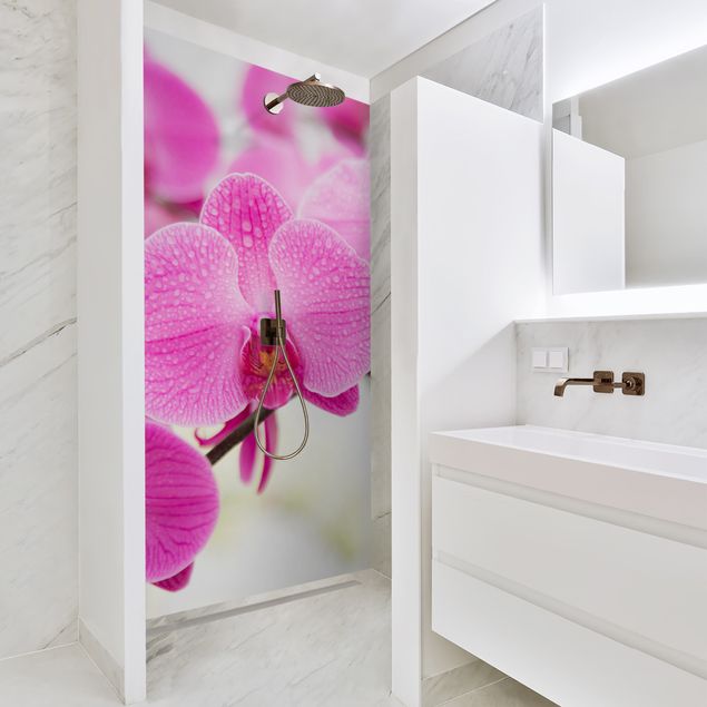 Shower wall cladding - Close-Up Orchid
