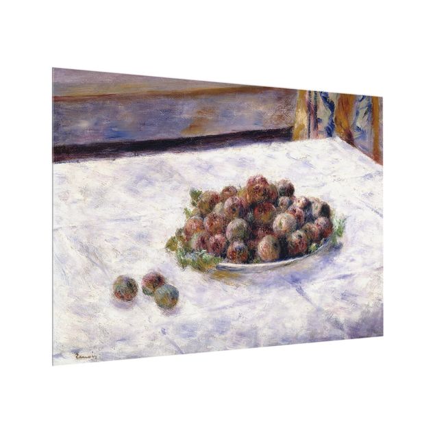 Glass Splashback - Auguste Renoir - Tray With Plums - Landscape 3:4