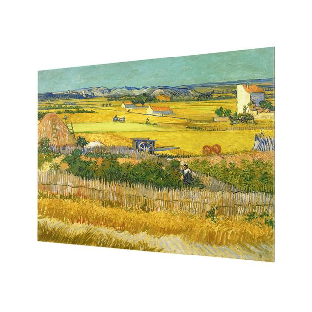 Glass Splashback - Vincent Van Gogh - Harvest - Landscape 3:4