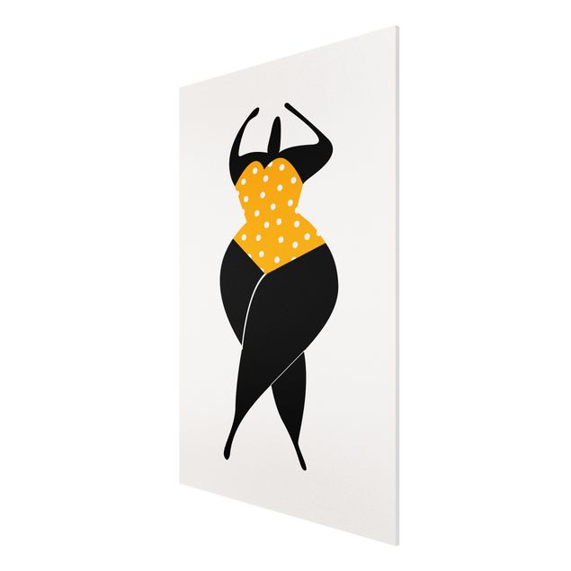 Print on forex - Miss Dance Yellow