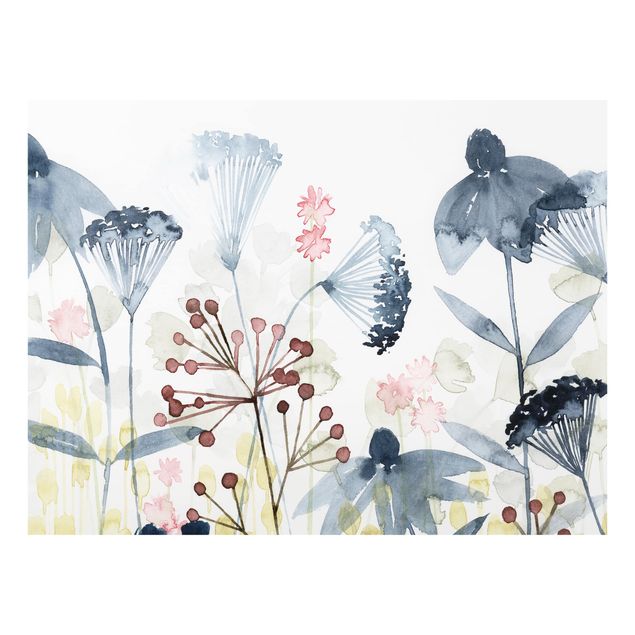 Glass Splashback - Wildflower Watercolor I - Landscape 3:4