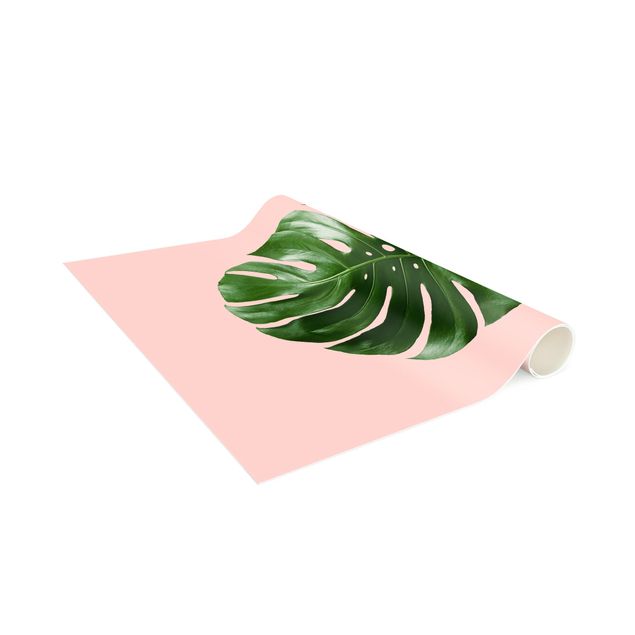 jungle theme rug Ant With Monstera Leaf