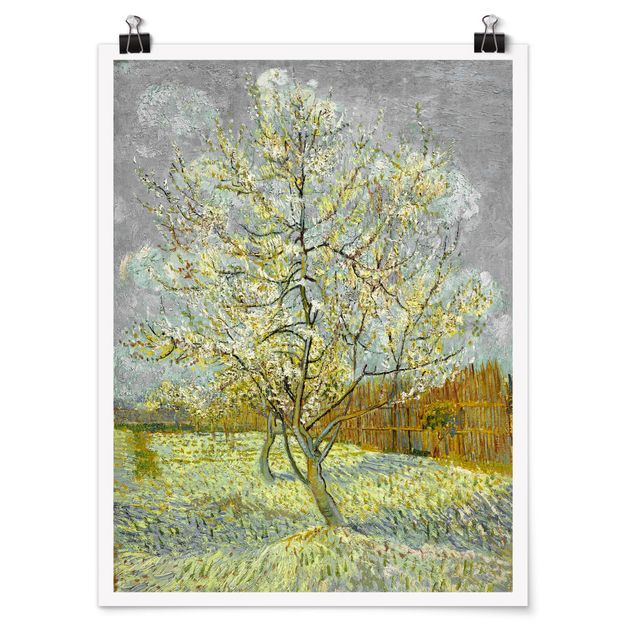 Poster art print - Vincent van Gogh - Flowering Peach Tree