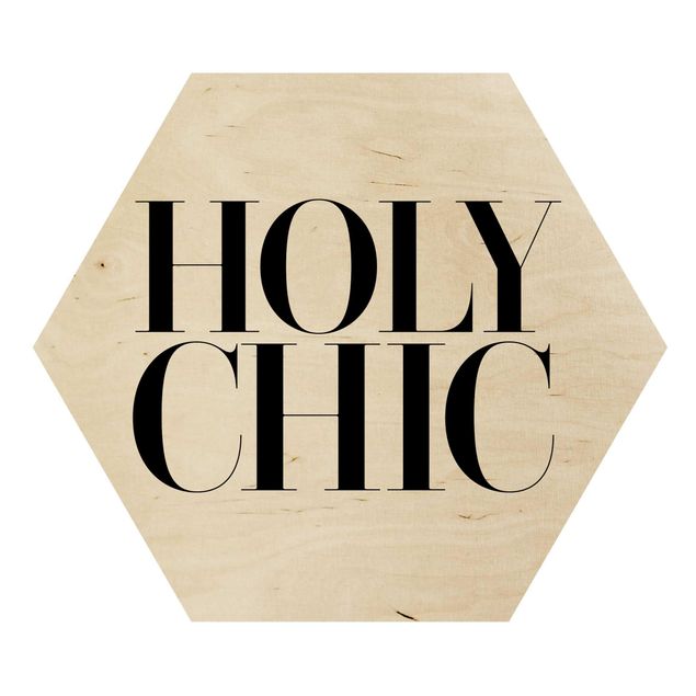Wooden hexagon - Holy Chic